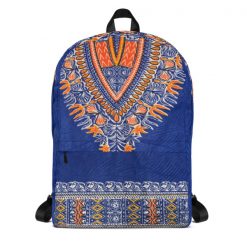 blue african backpack