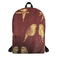 gold parrot backpack